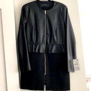 ZARA peplum coat BNWT